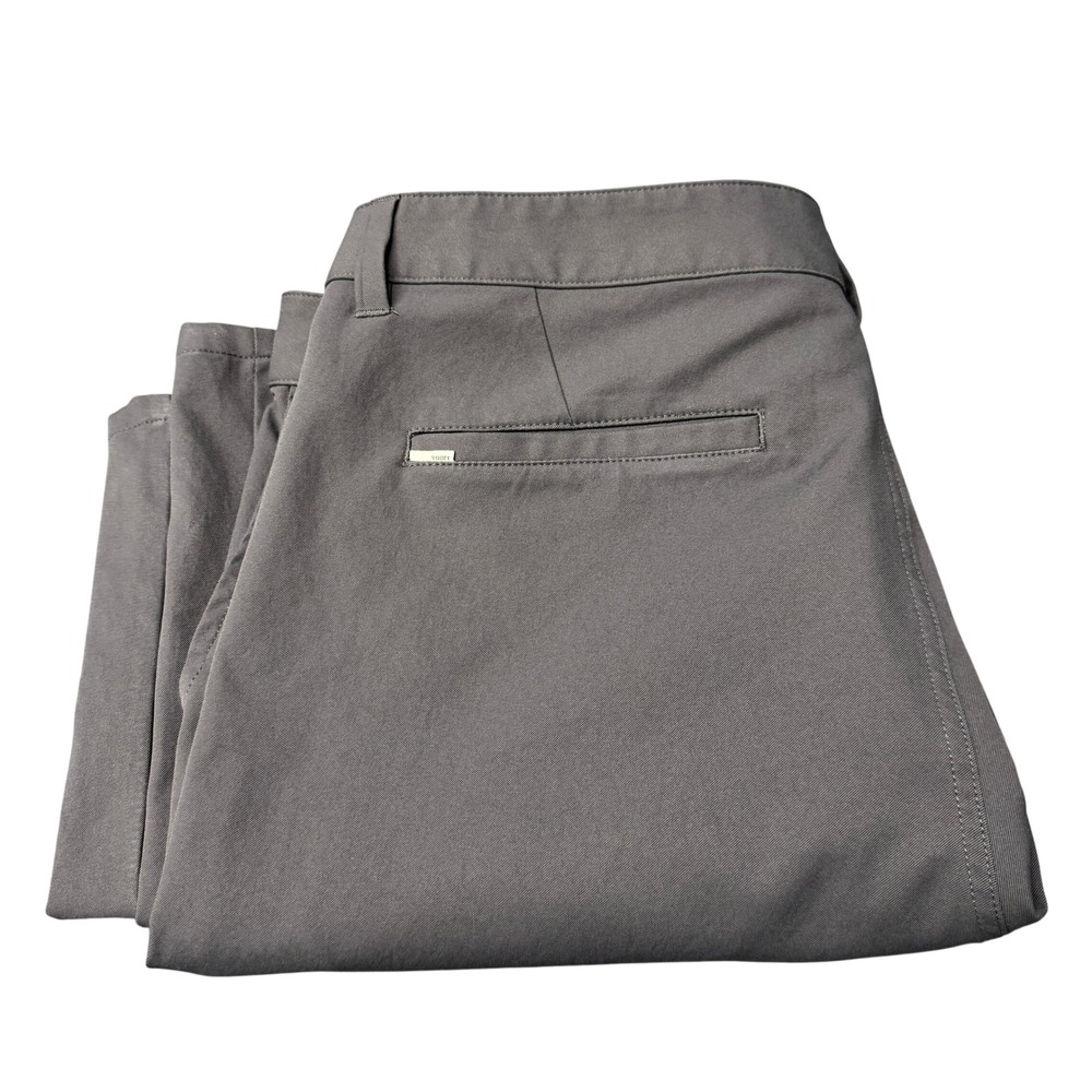 Vuori Cascade Tech Chino Pants Mens 34 (35x30) Gray Athletic Slim Fit Trousers